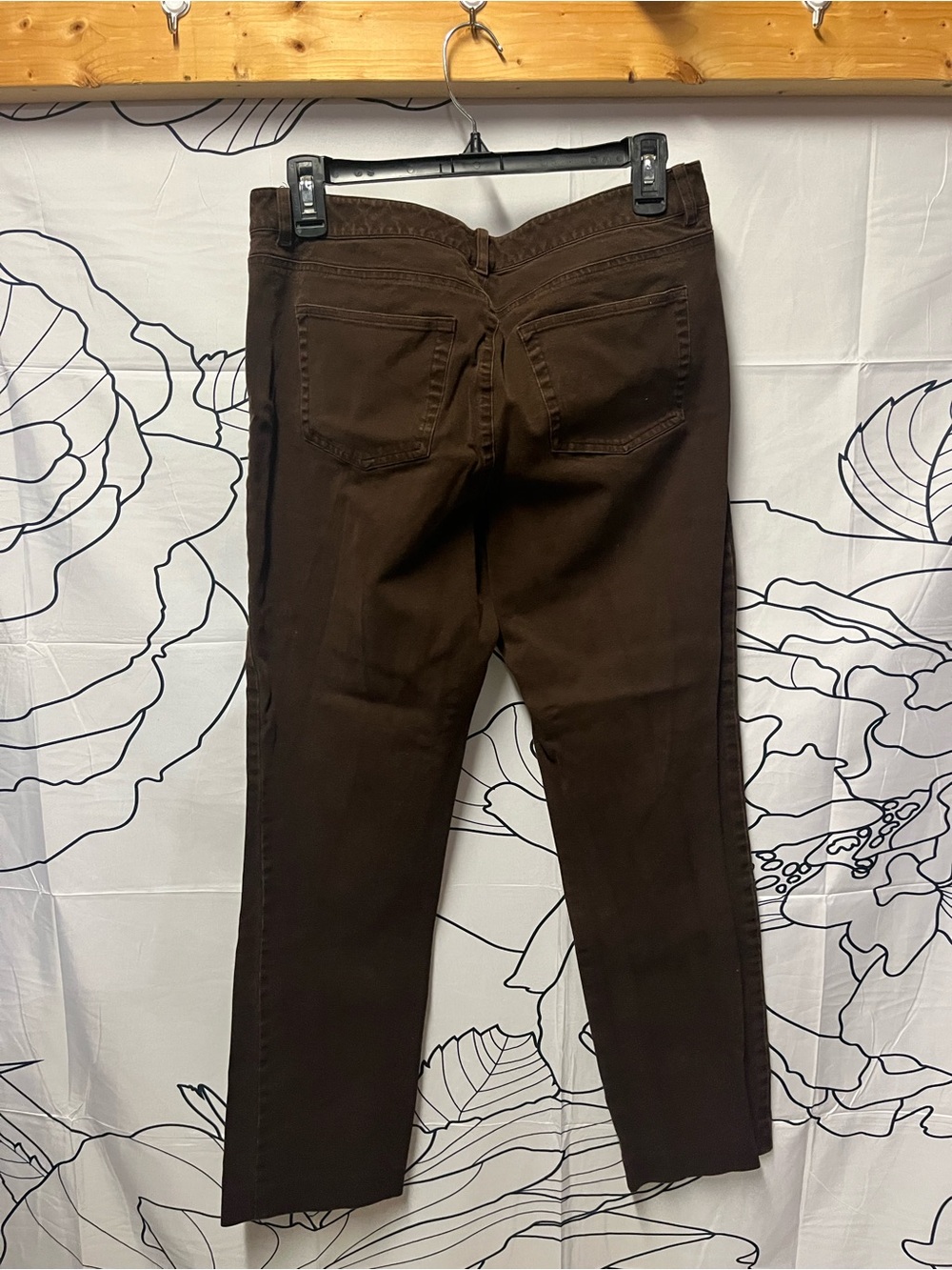 Lauren Ralph Lauren Dark Rust Brown Straight Jeans (392) - Picture 8 of 12